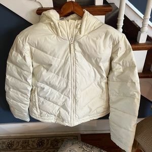 Old Navy Down Women’s Puffer Jacket in Ivory /White Sz XL